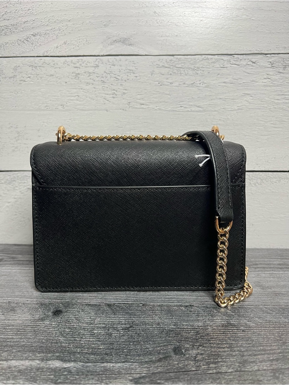 Tory Burch Black Saffiano Leather Chain Crossbody - Picture 2 of 8